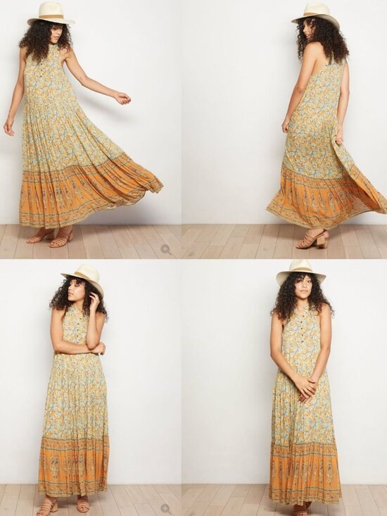 Spell Dresses & Skirts - SOLD!! Spell & The Gypsy Gold Delirium Maxi Dress NWOT Small Boho Rare
